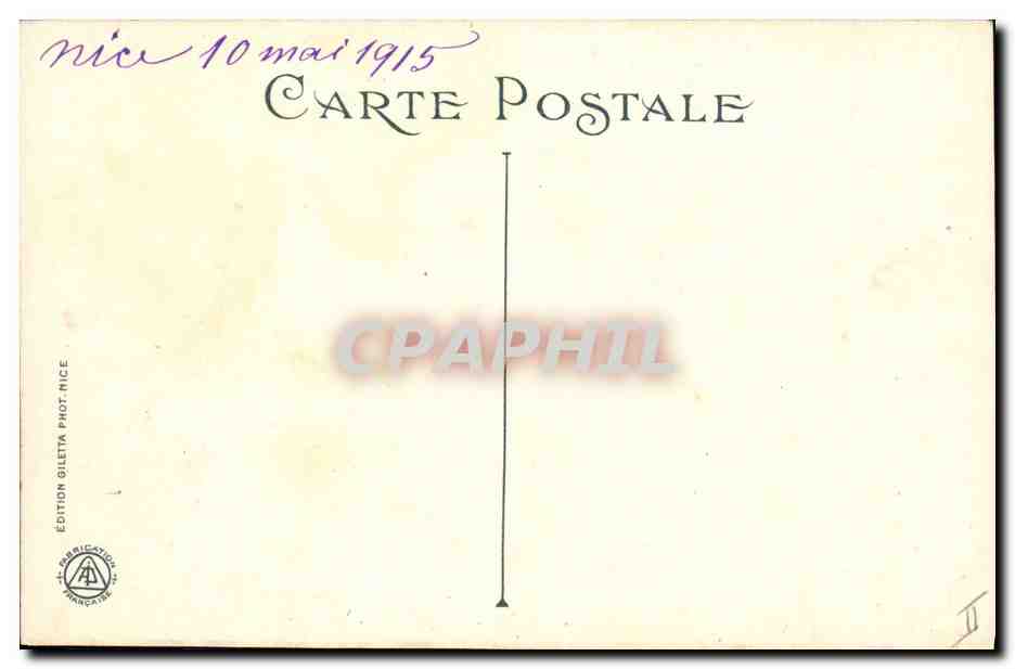CPA Fantaisie Fleurs Oranges  — Rückseite