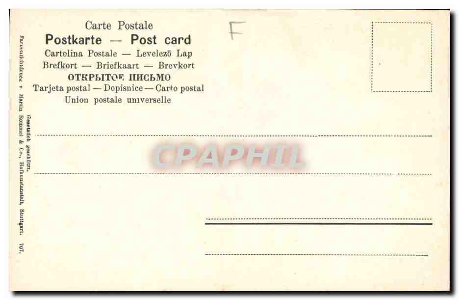 CPA Fantaisie Fleurs  — Verso