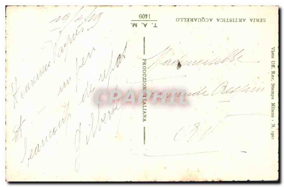 CPA Fantaisie Fleurs  — Verso