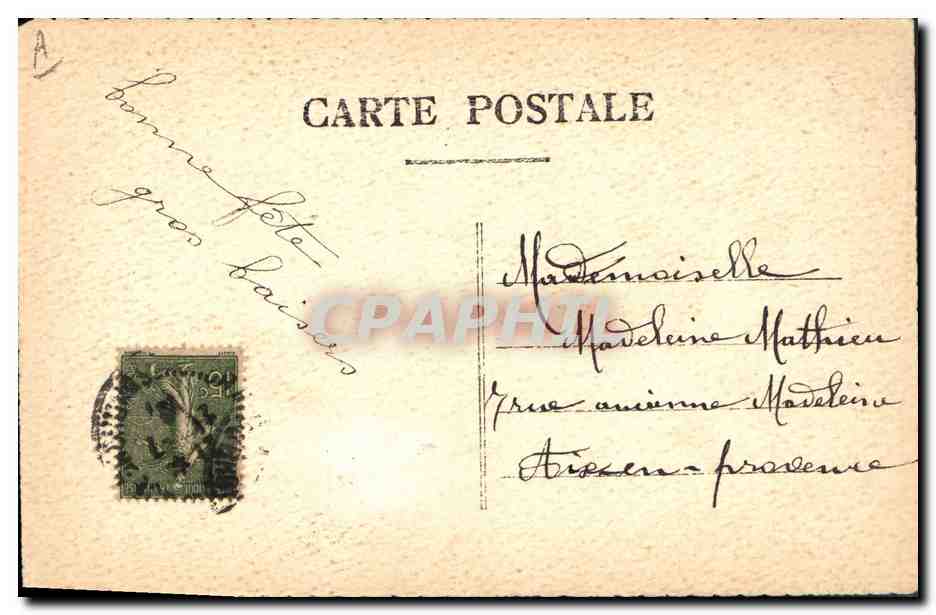 Fleurs et oiseaux — Bonne Fête — Carte postale — Reverso
