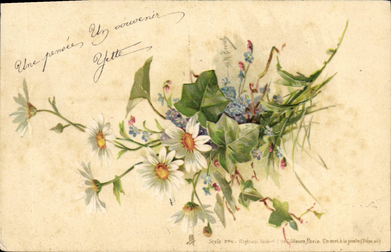 CPA Fantaisie Fleurs 