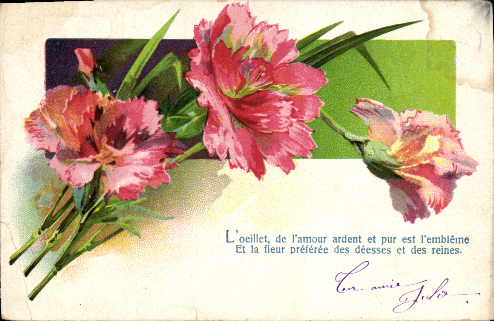 CPA Fantaisie Fleurs 