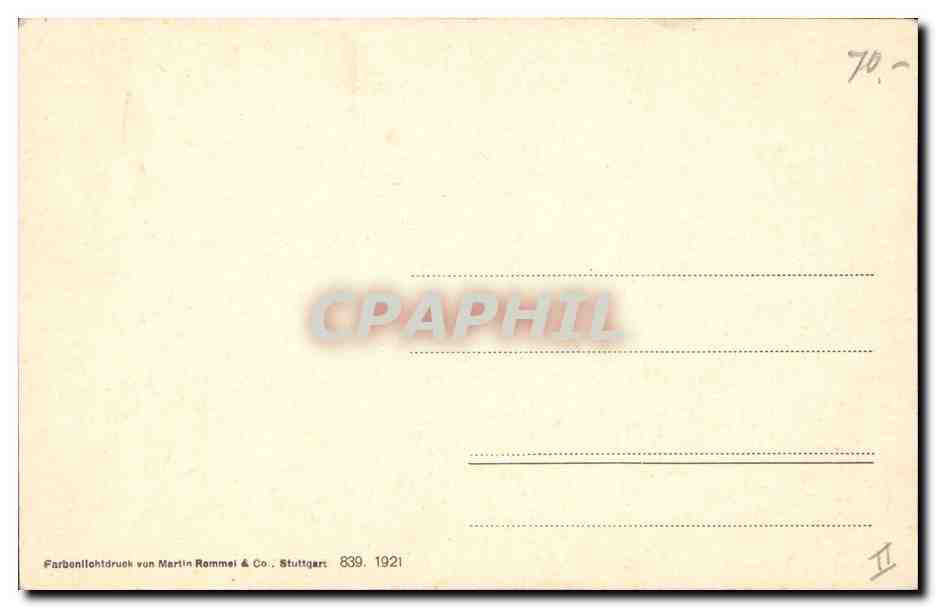 CPA Fantaisie Fleurs  — Back