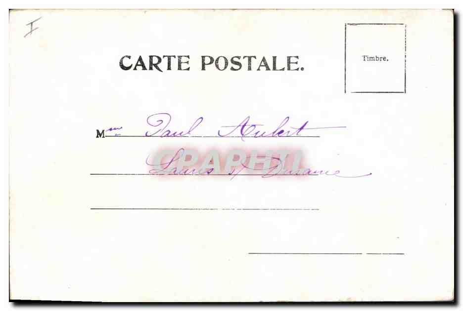 CPA Fantaisie Fleurs  — Rückseite
