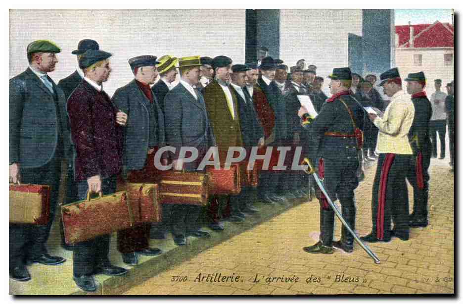 CPA Militaria Artillerie L'arrivee des Bleuets 