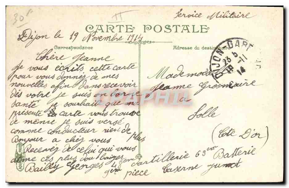 CPA Militaria Artillerie Le fourrage  — Rückseite