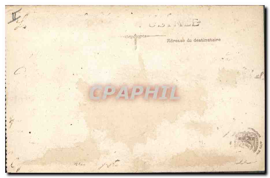 CPA Militaria Lieutenant Colonel Deport Inventeur du 75 avec le General Sainte Clair Deville  — Rückseite