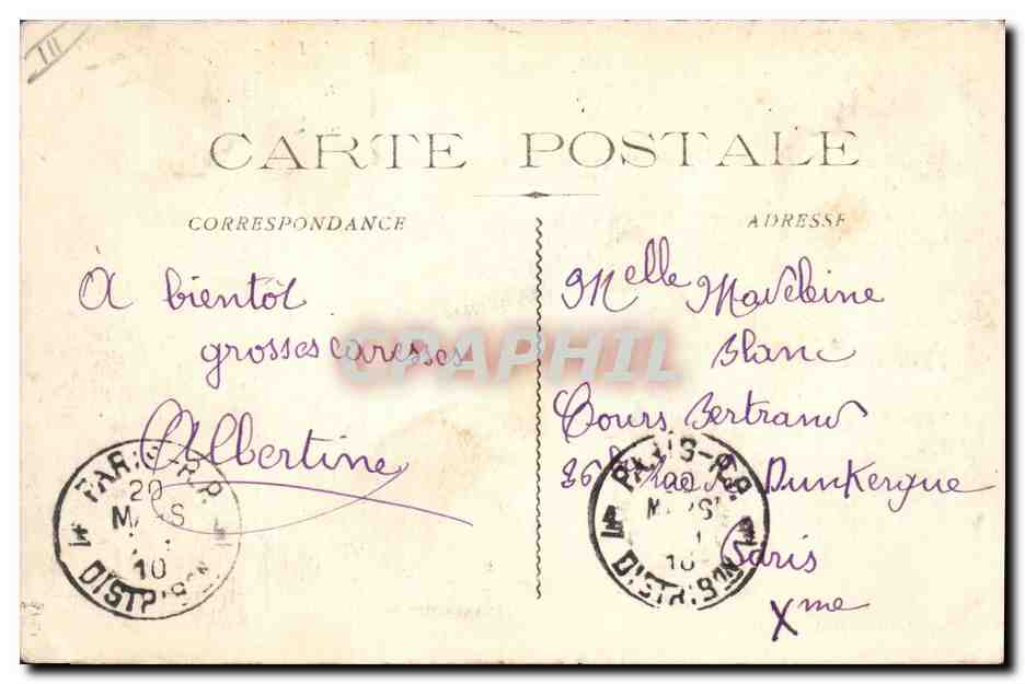 CPA Carnaval d'Aix Vogue Chantecler Coq Bateau — Rückseite