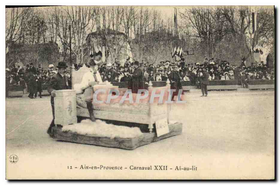 CPA Carnaval XXII Ai au lit Aix en Provence 