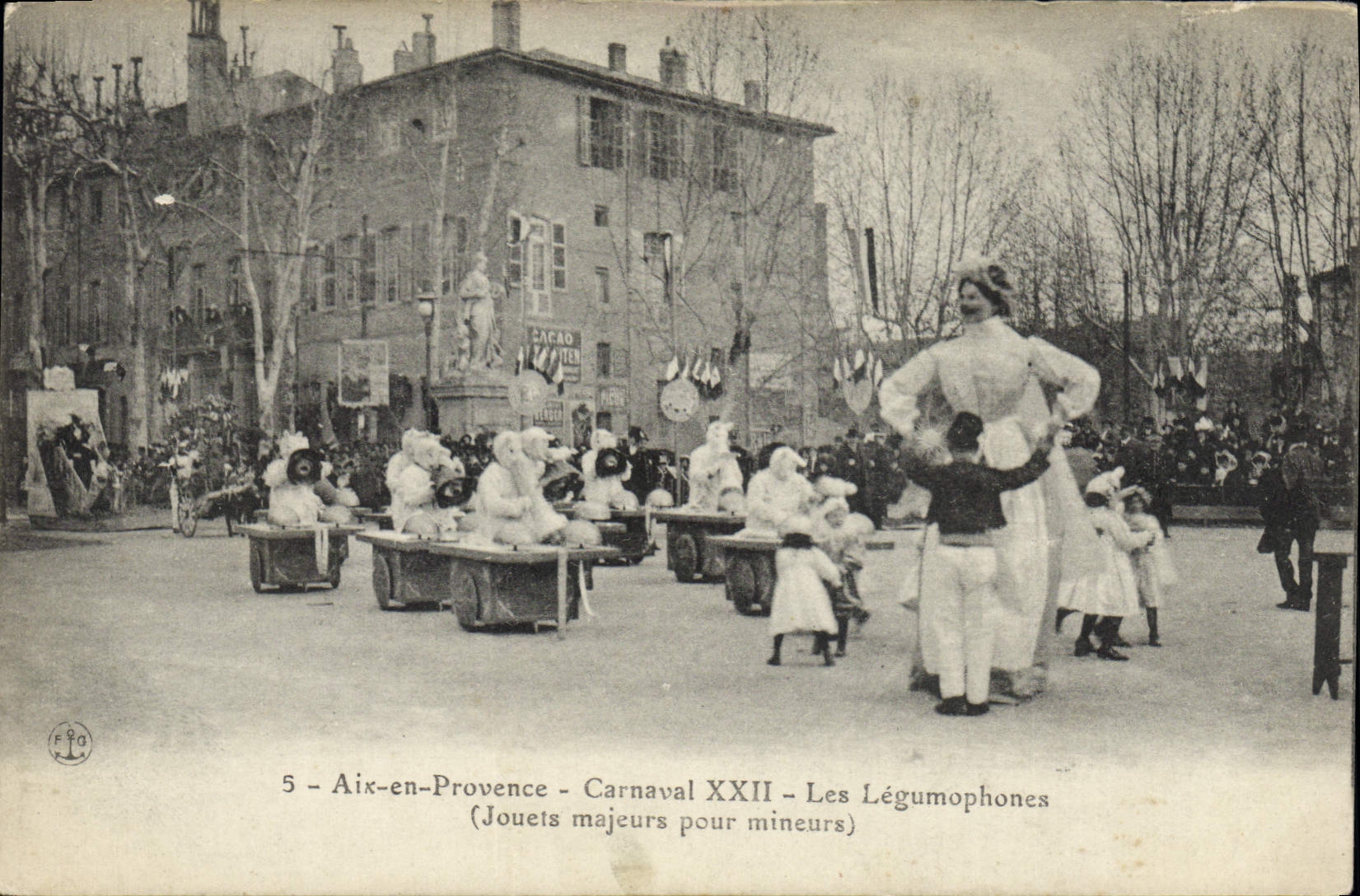 CPA Carnaval XXII Les Legumophones Jouets majeurs pour mineurs Aix en Provence 