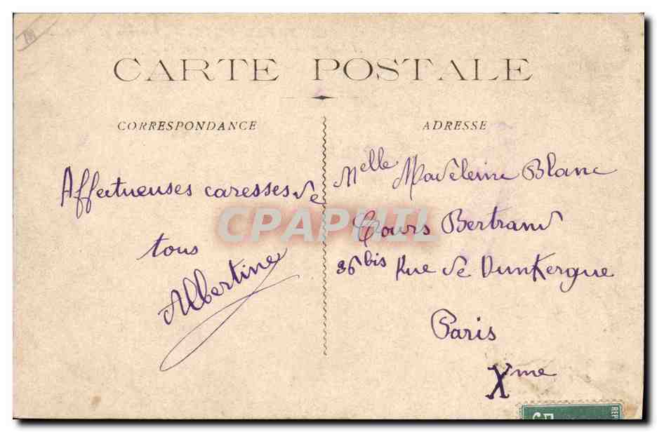 CPA Carnaval d'Aix Jumeaux et Jumelles et leur premier point de vue sur la Repopulation Aix en Provence  — Rückseite