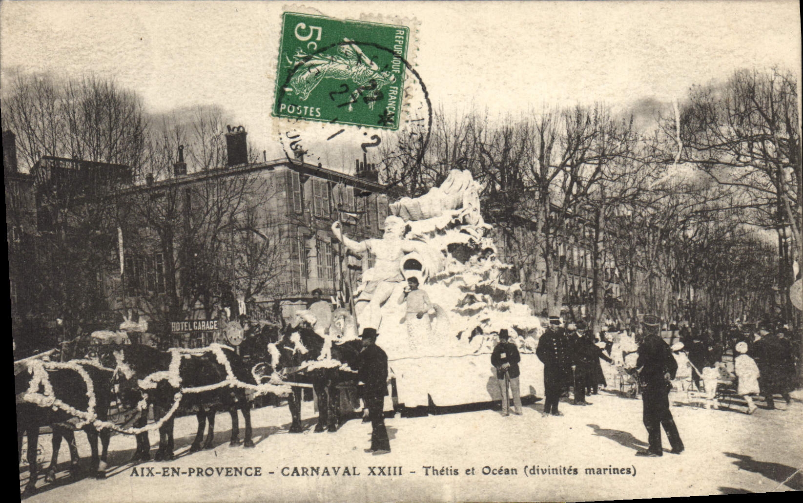 CPA Carnaval XXIII Thetis et Ocean divinites marines Aix en Provence 