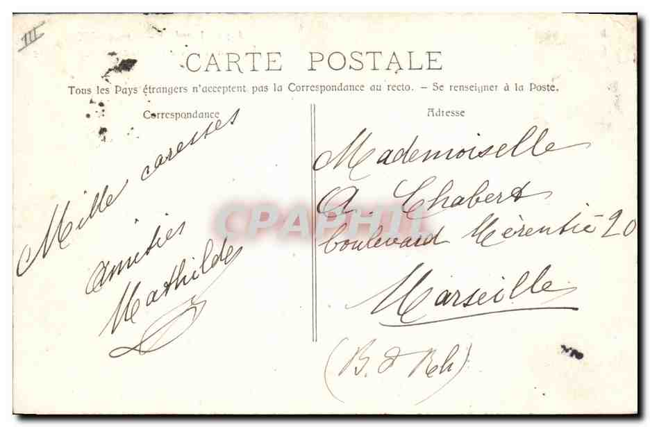 CPA Carnaval XX La folie maitresse du monde Groupe Pegase Aix en Provence  — Rückseite
