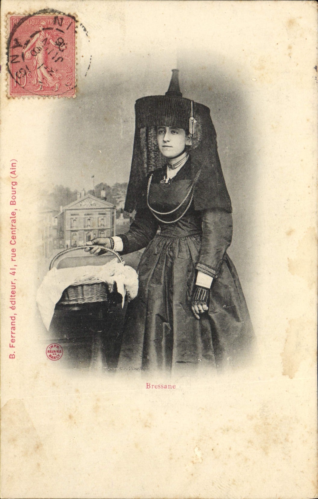 CPA Folklore Bressane 