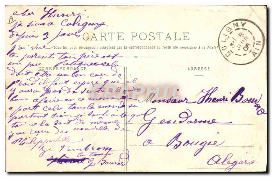 CPA Folklore Bressane  — Verso