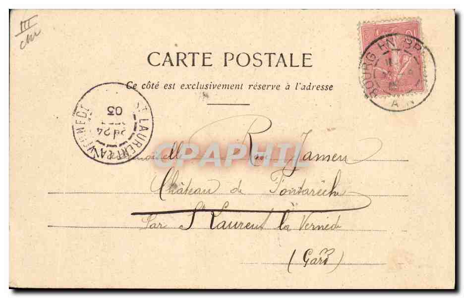 CPA Folklore Ferme de Bresse  — Verso