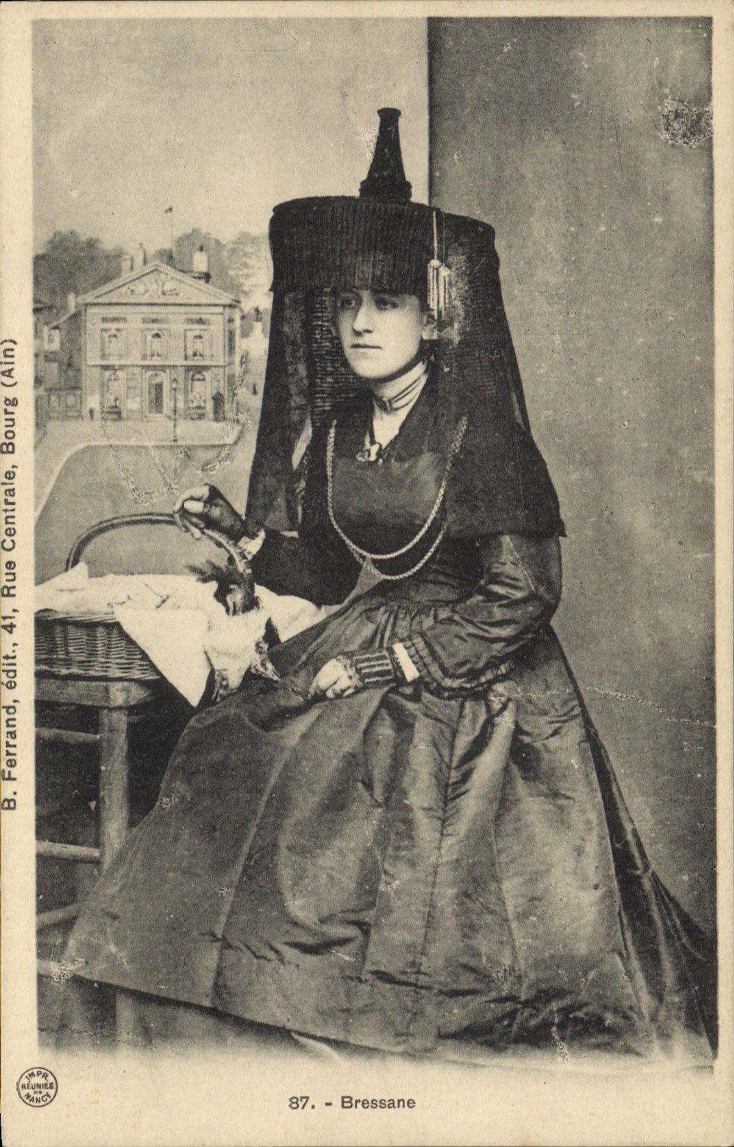 CPA Folklore Bressane 