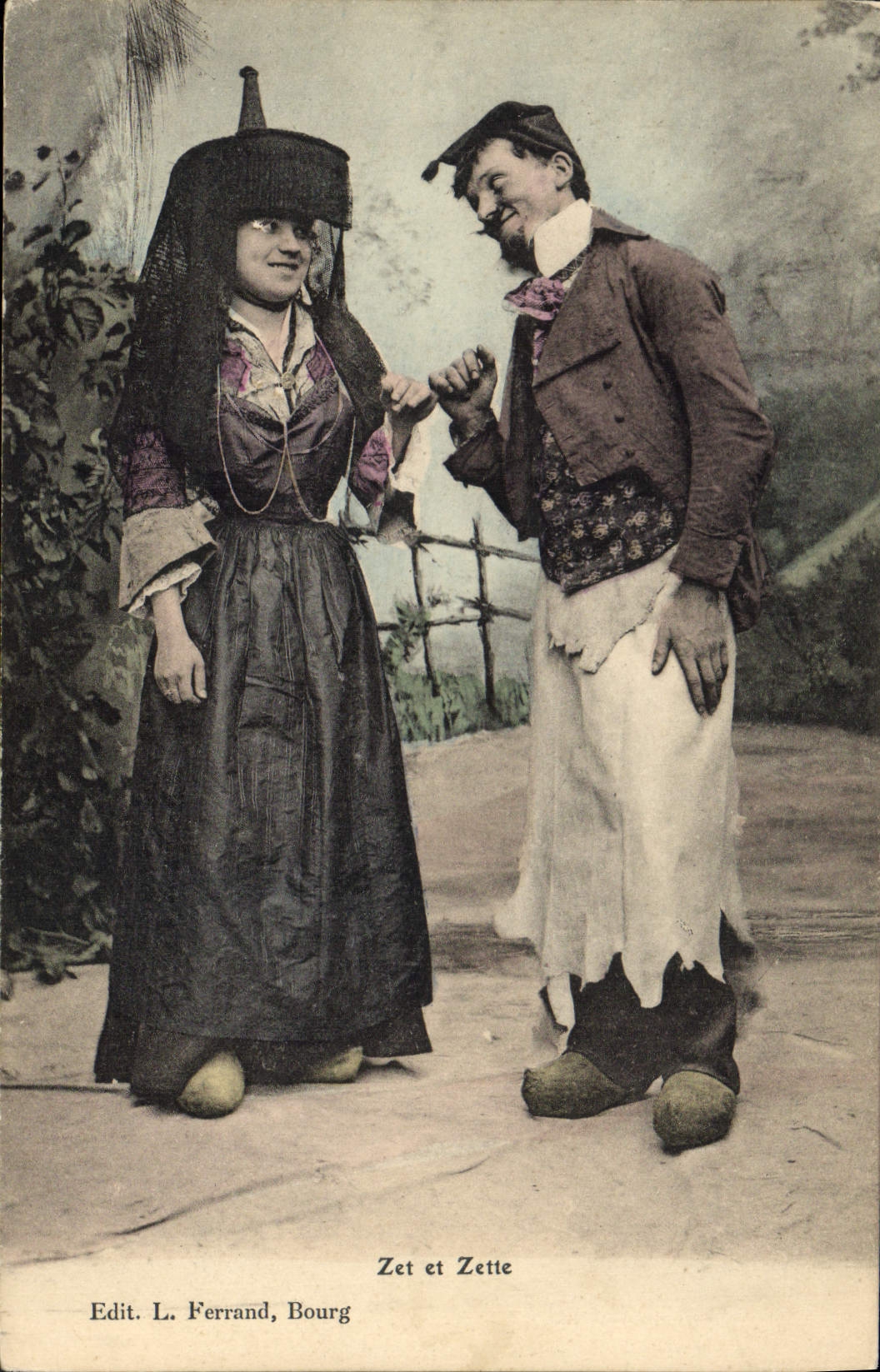 CPA Folklore Zet et Zette 