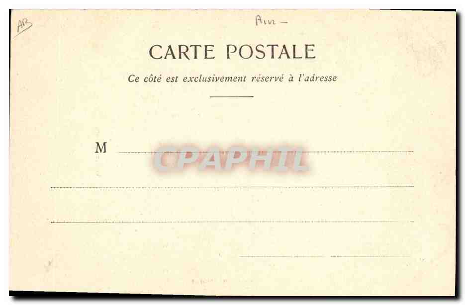 CPA Folklore Veillee Bressane  — Verso
