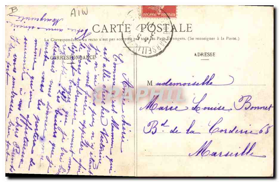 CPA Folklore Une noce Bressane Mariage  — Rückseite