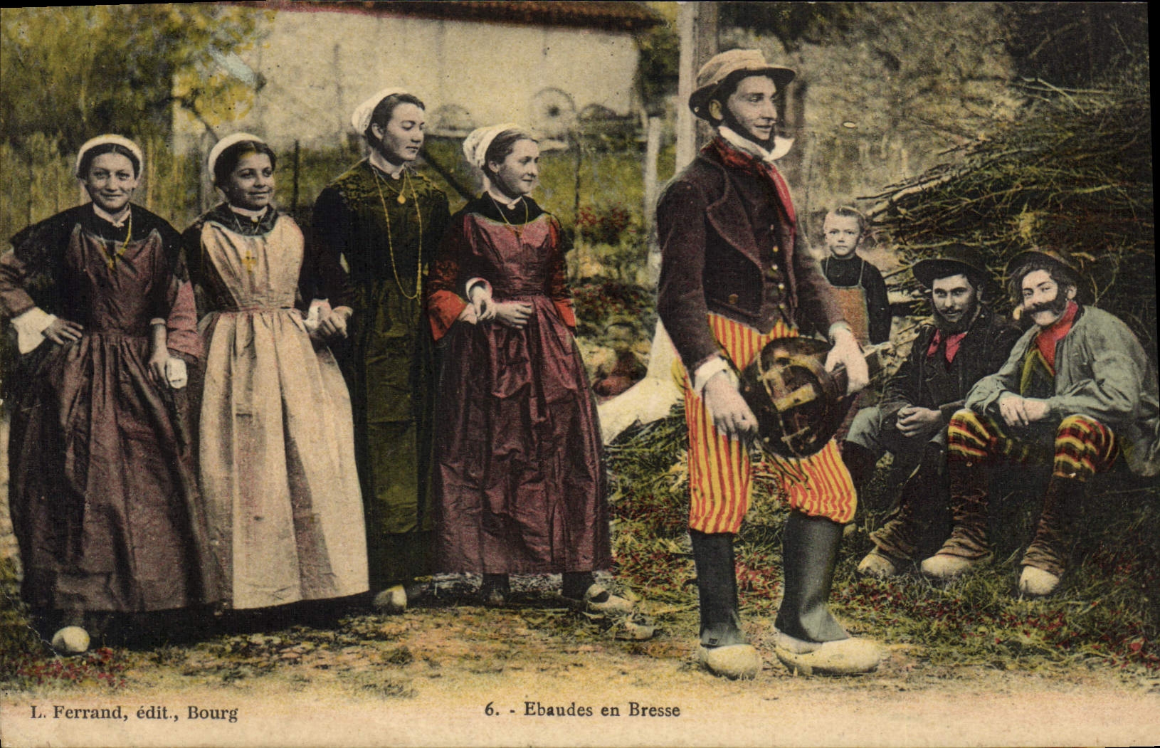 CPA Folklore Ebaudes en Bresse 