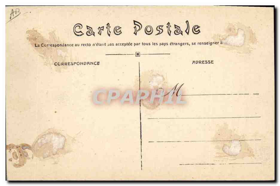 CPA Folklore Bapteme Bressan  — Verso