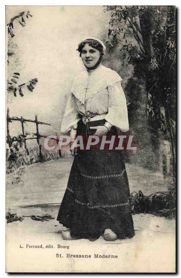 CPA Folklore Bressane moderne 