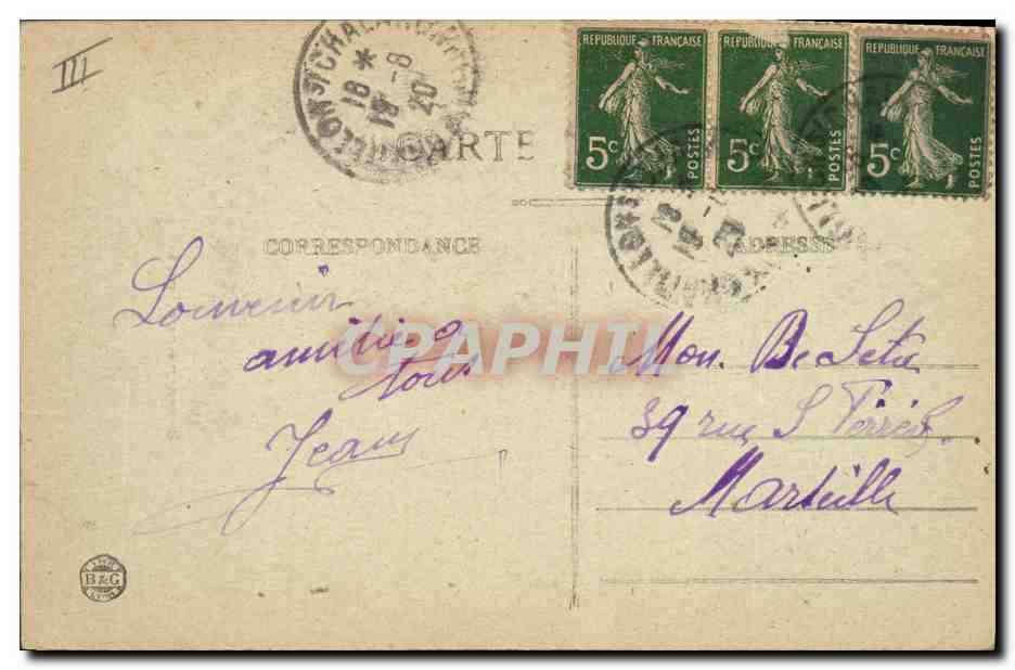 CPA Folklore Bressane ancienne  — Verso