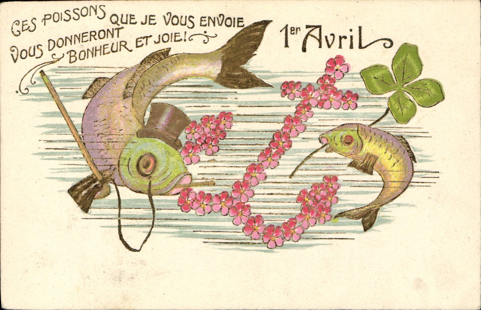 Poissons et fleurs — 1er Avril — éditeur non visible