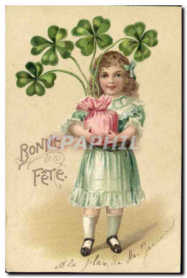 CPA Fantaisie Fleurs Enfant 