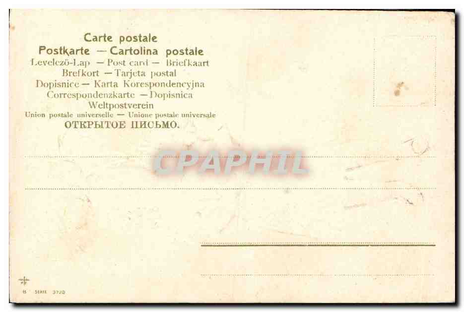 CPA Fantaisie Fleurs Enfant  — Verso