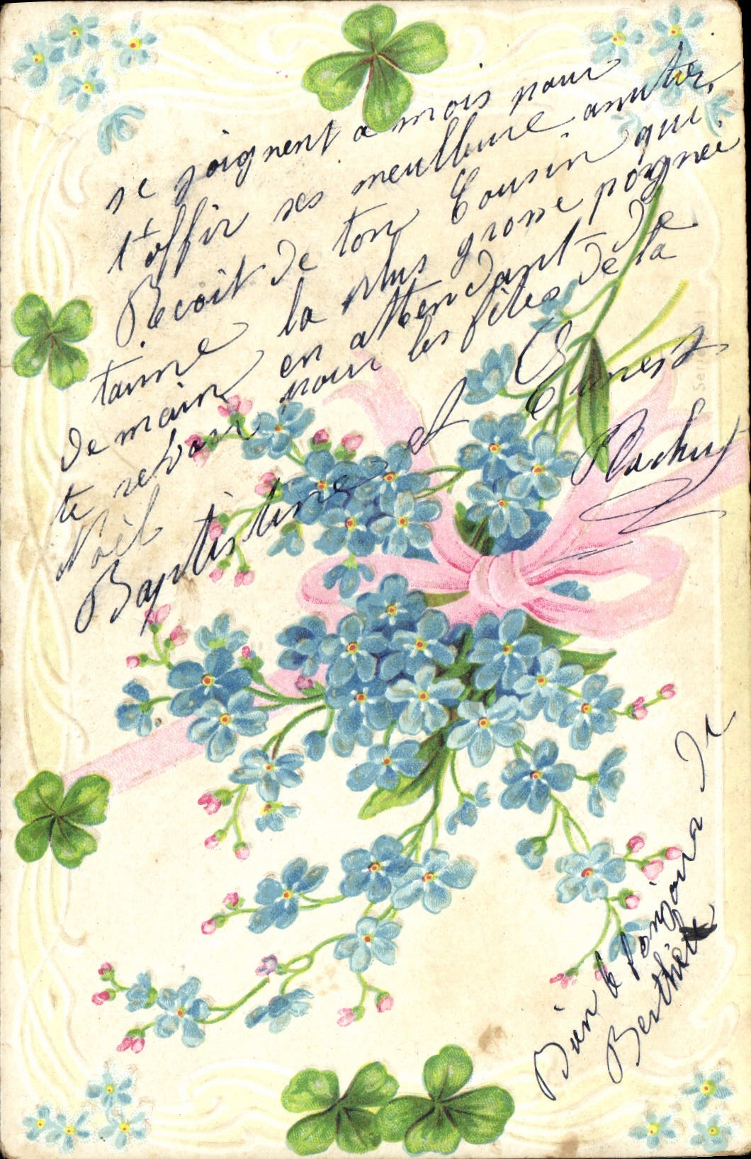 CPA Fantaisie Fleurs 