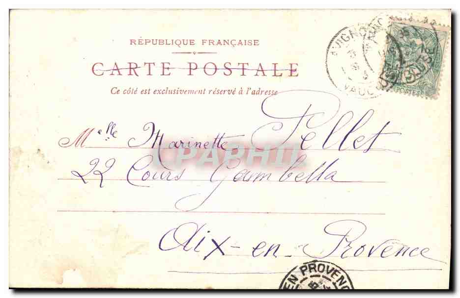 CPA Fantaisie Fleurs Enfant  — Verso