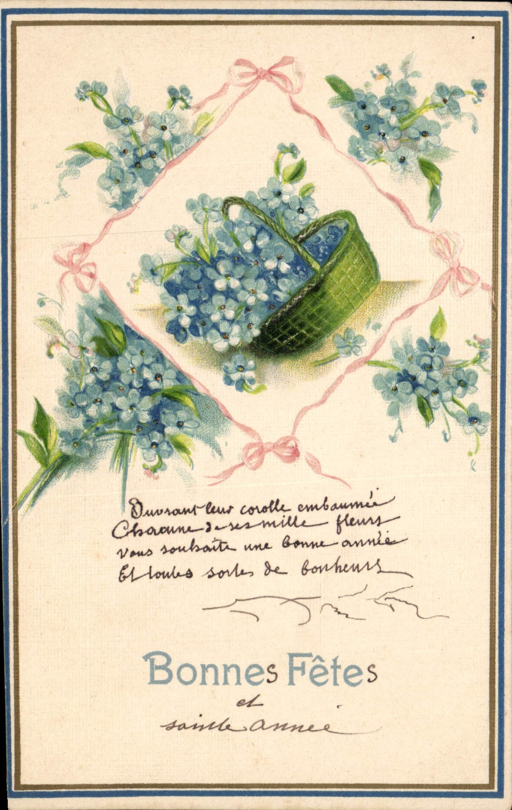 CPA Fantaisie Fleurs 