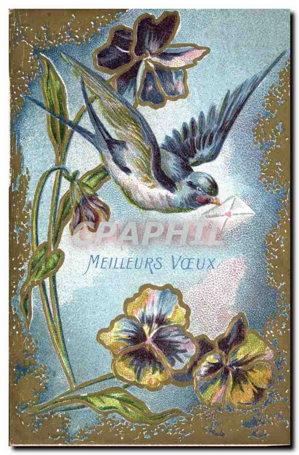 Oiseau portant une lettre — Fleurs — Les Succurs de Lefort Frères, Modes