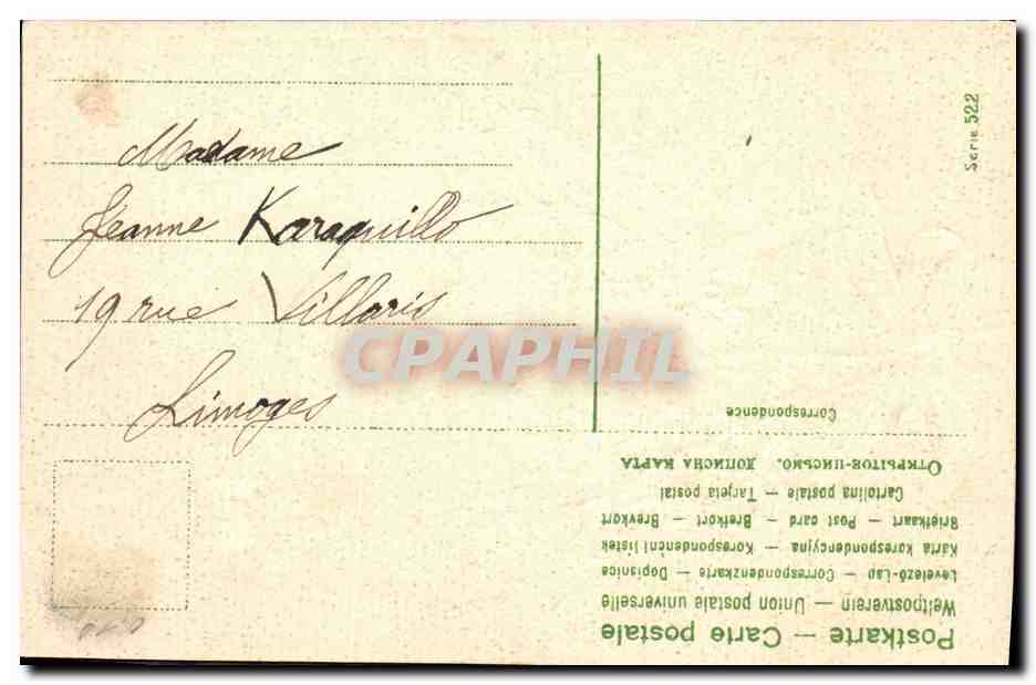CPA Fantaisie Fleurs Oeuf Paques  — Rückseite