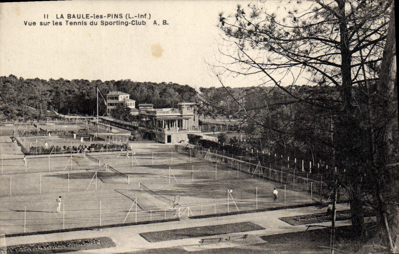 La Baule-les-Pins (L.-Inf.) — Vue sur les Tennis du Sporting-Club — A.B.