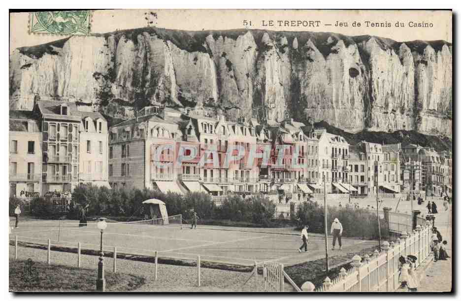 CPA Le Treport Jeux de Tennis du casino 