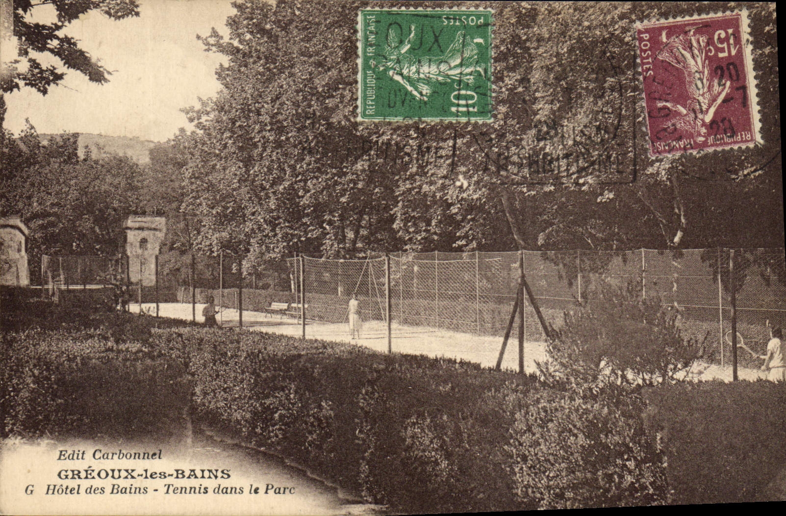 Gréoux-les-Bains — Tennis dans le Parc — Edit Carbonnel