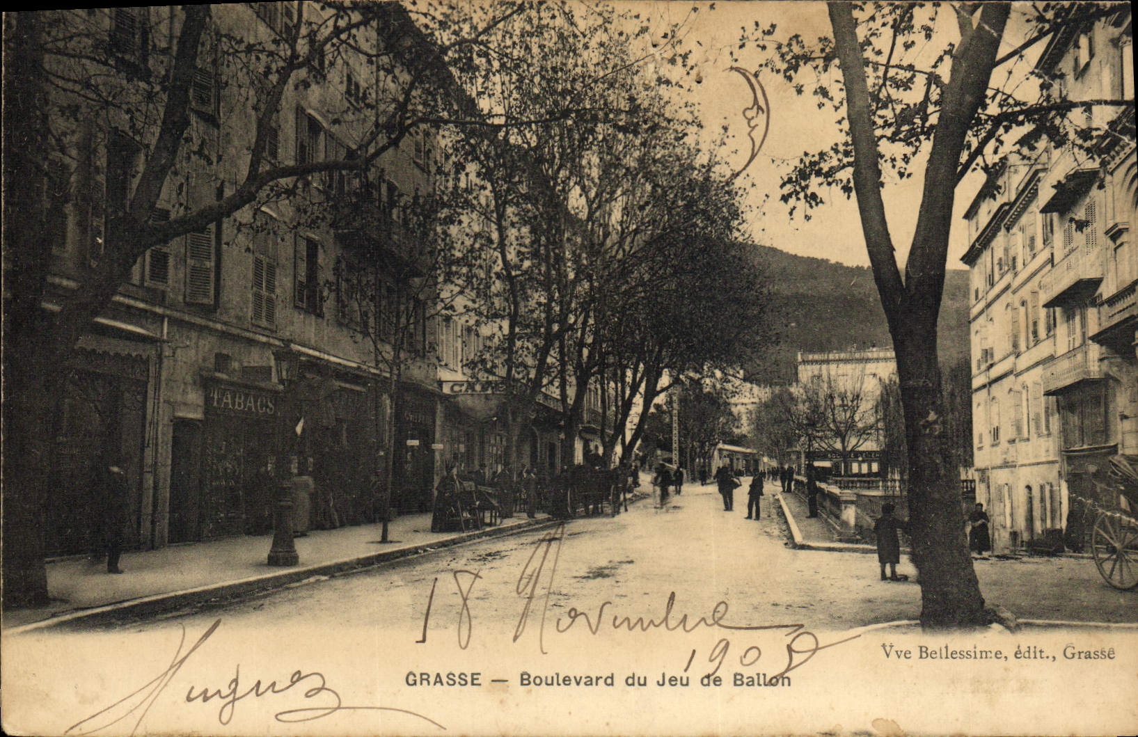 CPA Grasse Boulevard du jeu de ballon Football 