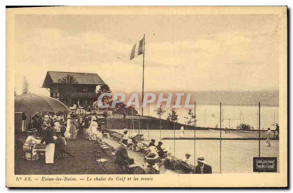 Eyian-les-Bains — Le chalet du Golf et les tennis — Collection Source L'Abat
