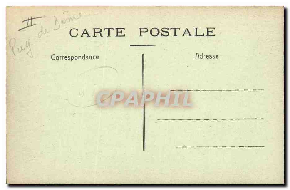 CPA Tennis du parc Chatelguyon  — Verso