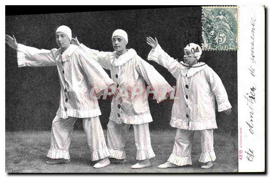 CPA Fantaisie Pierrot Pierrots 