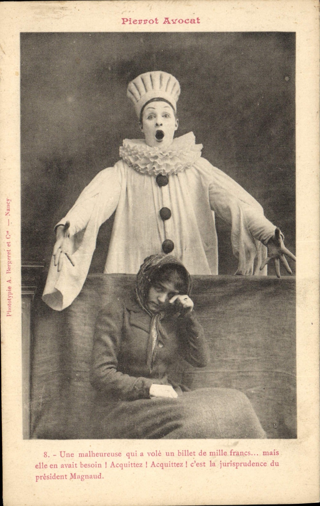 CPA Fantaisie Pierrot avocat Pierrots 