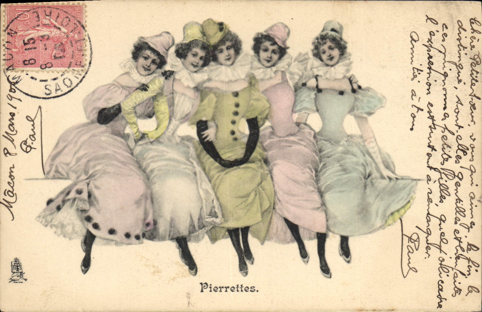 Pierrettes — Série 334 — Raphael Tuck & Fils Éditeurs