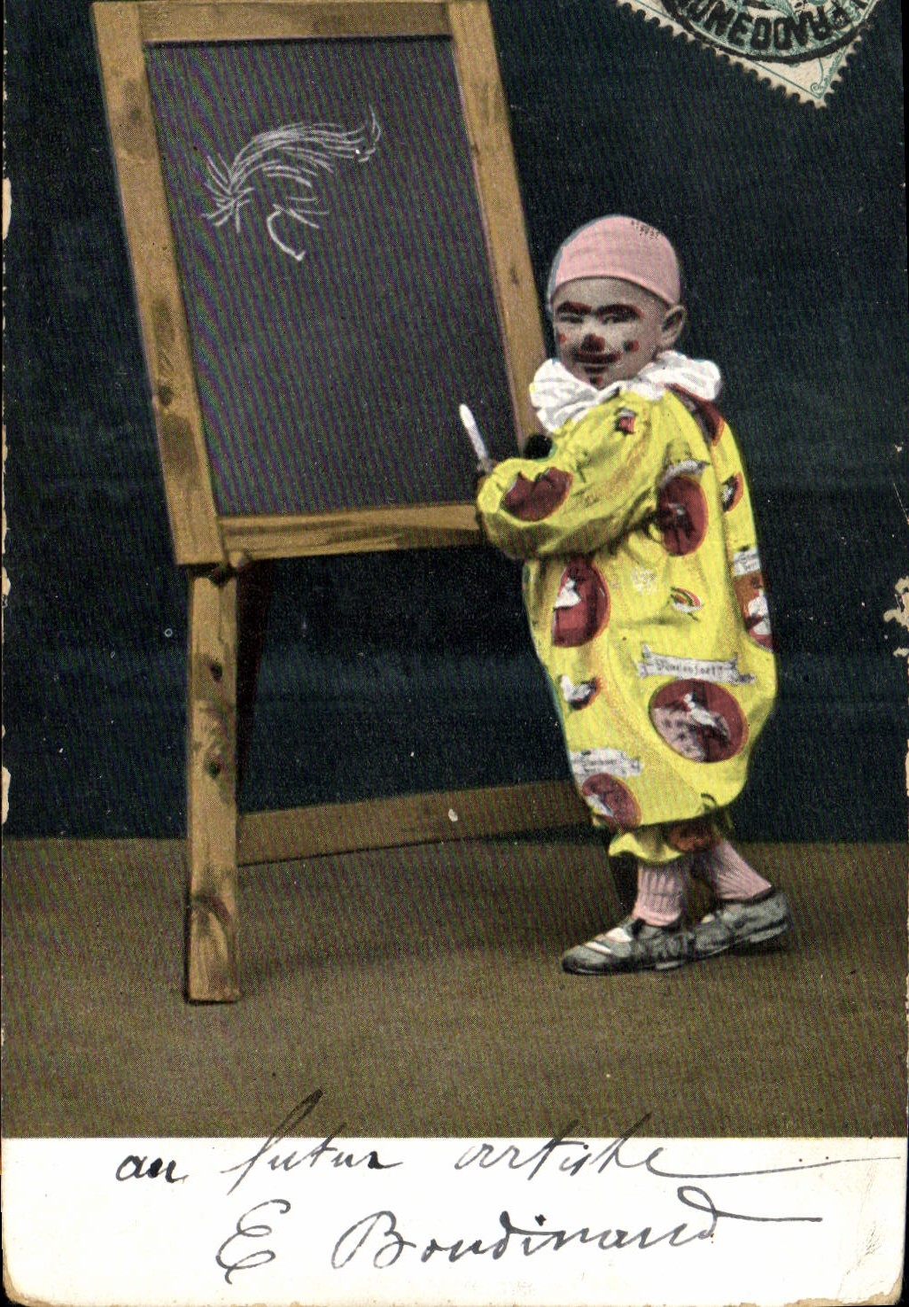CPA Fantaisie Pierrot Pierrots Enfant 