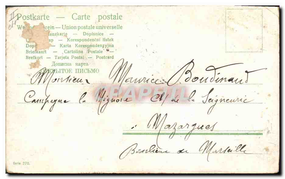CPA Fantaisie Pierrot Pierrots Enfant  — Rückseite
