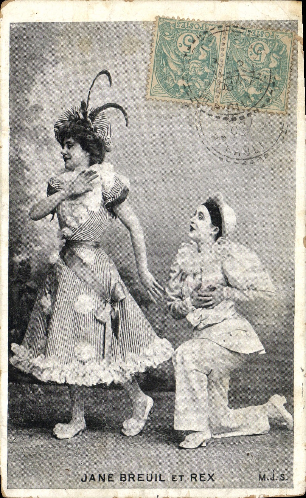 Jane Breuil et Rex — scène de comédie — M.J.S.