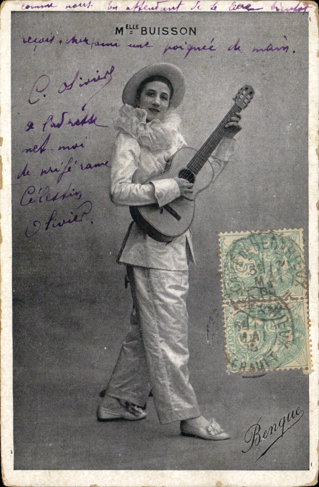 Mme Buisson — artiste avec guitare — éditeur Bonque