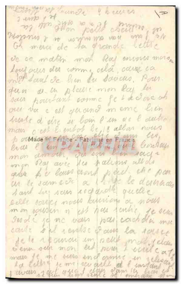 Deux amoureux — scène romantique — Bleuel 1046 — Verso